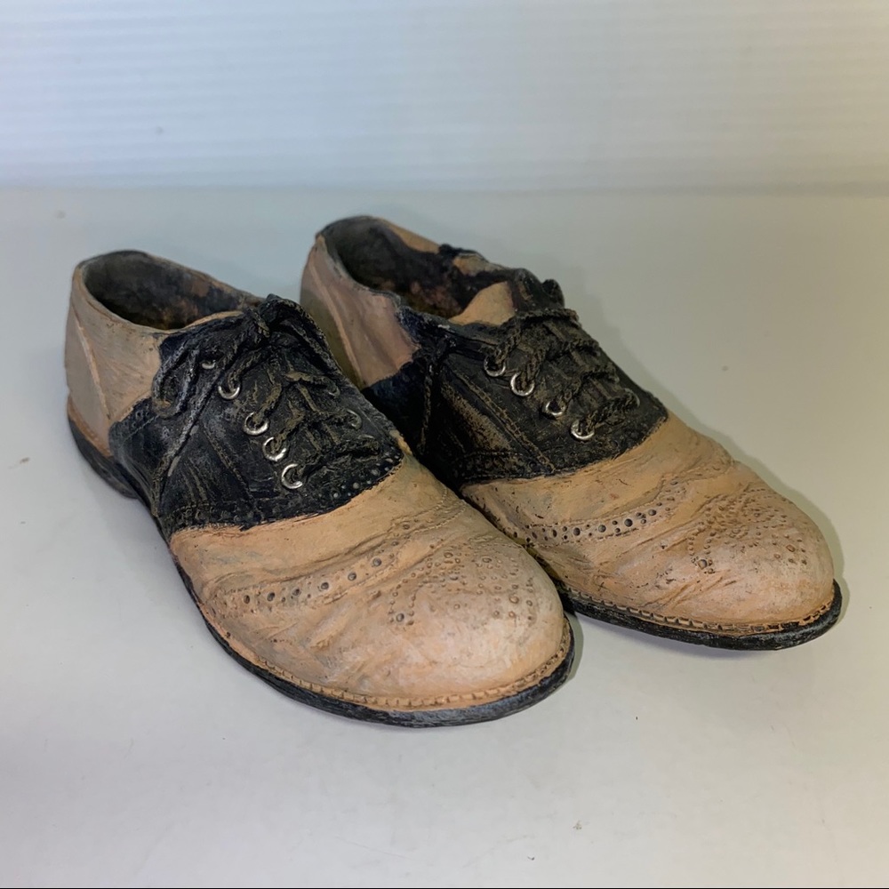 Saddle Oxfords Resin Tan Black